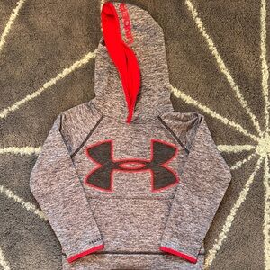 Under Armour Kids Hoodie Heather Gray Red